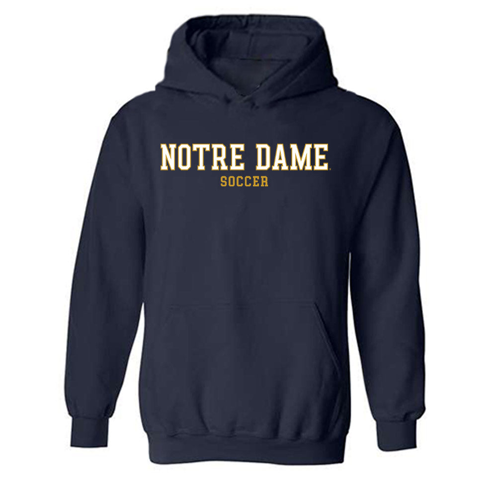 Notre Dame - NCAA Men's Soccer : Nolan Spicer - Classic Fashion Shersey Hooded Sweatshirt-0