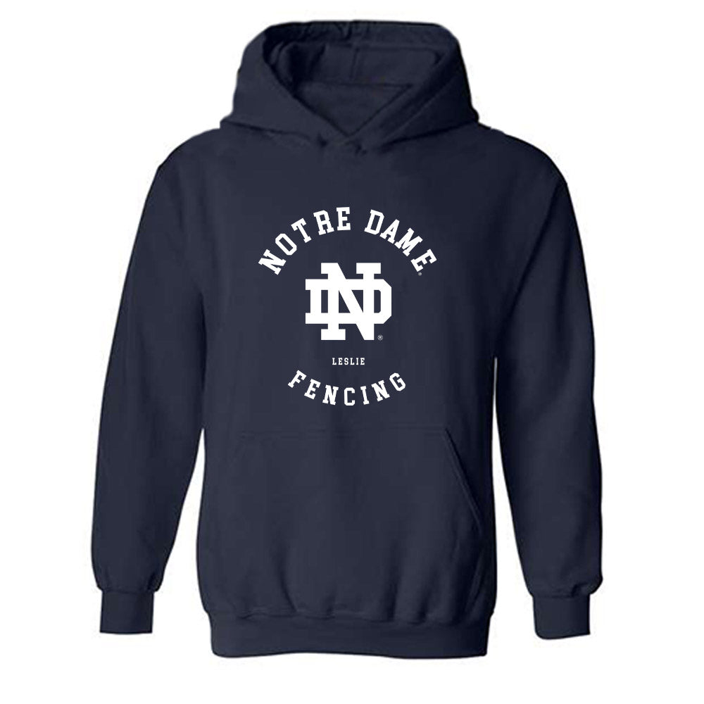 Notre Dame - NCAA Women's Fencing : Ryanne Leslie - Classic Fashion Shersey Hooded Sweatshirt