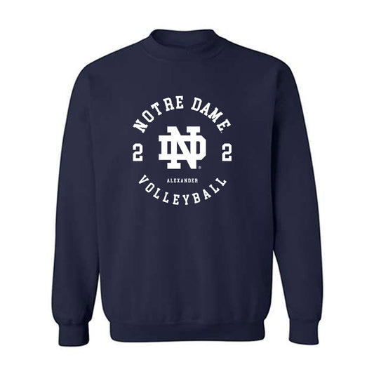 Notre Dame - NCAA Women's Volleyball : Maisie Alexander - Classic Fashion Shersey Crewneck Sweatshirt