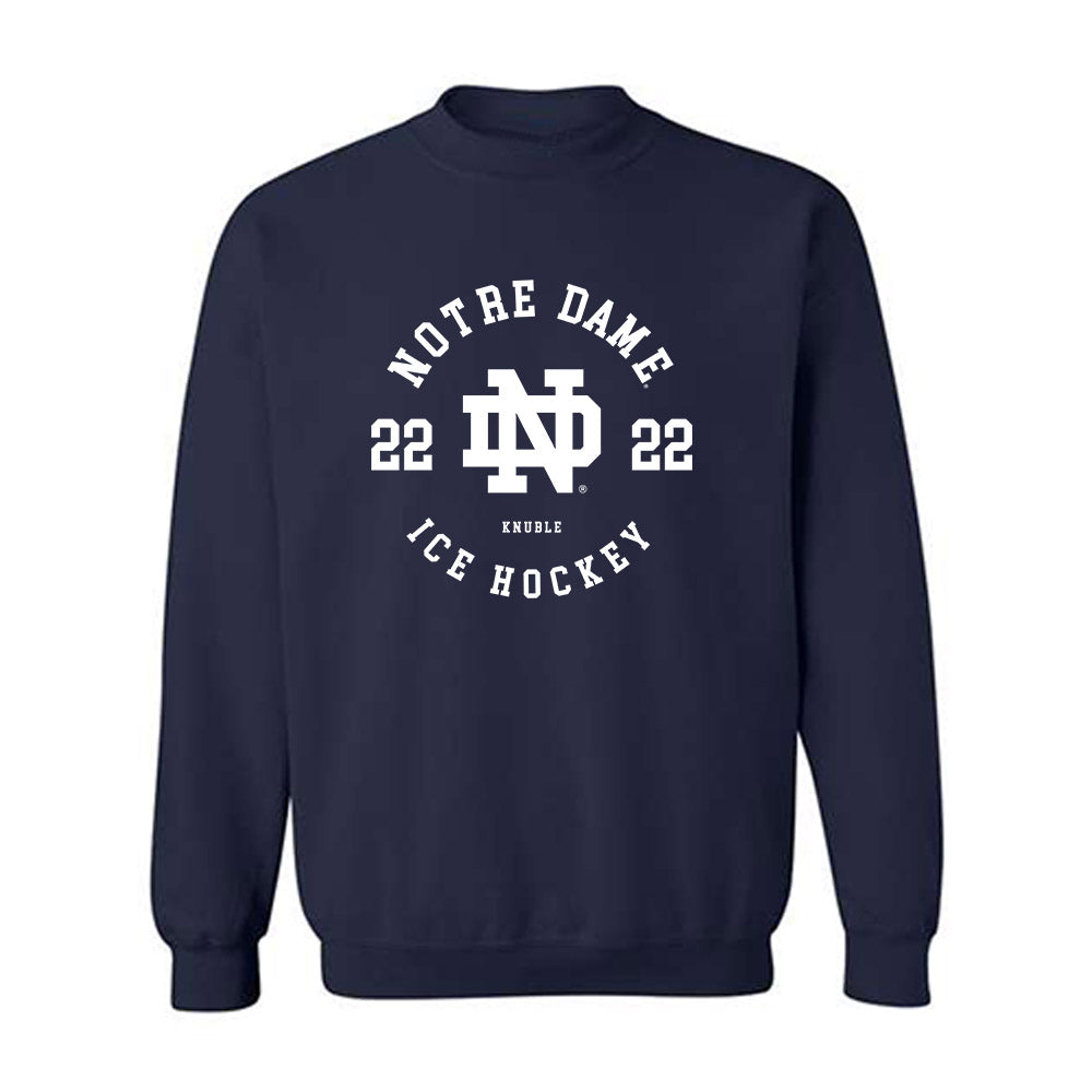 Notre Dame - NCAA Men's Ice Hockey : Cole Knuble - Classic Fashion Shersey Crewneck Sweatshirt