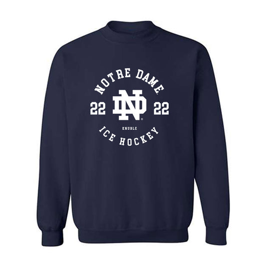 Notre Dame - NCAA Men's Ice Hockey : Cole Knuble - Classic Fashion Shersey Crewneck Sweatshirt