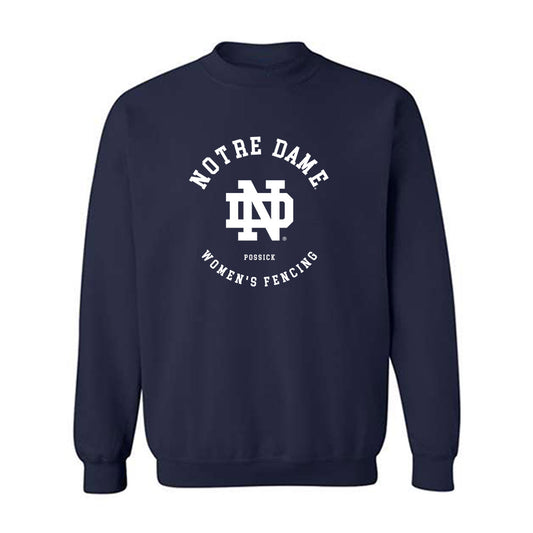 Notre Dame - NCAA Women's Fencing : Lola Possick - Classic Fashion Shersey Crewneck Sweatshirt