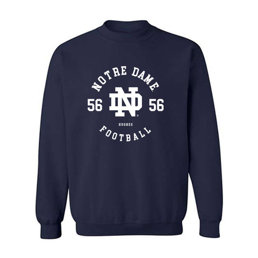 Notre Dame - NCAA Football : Elijah Hughes - Classic Fashion Shersey Crewneck Sweatshirt-0