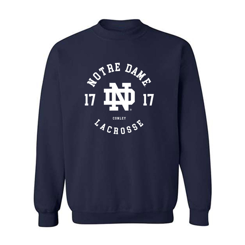Notre Dame - NCAA Women's Lacrosse : Angie Conley - Classic Fashion Shersey Crewneck Sweatshirt-0