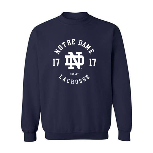Notre Dame - NCAA Women's Lacrosse : Angie Conley - Classic Fashion Shersey Crewneck Sweatshirt-0