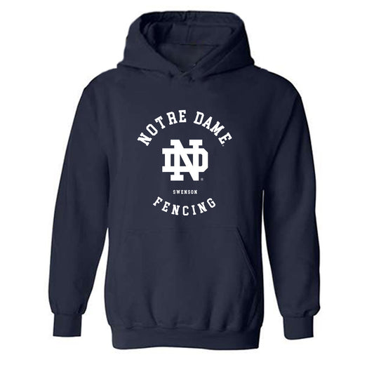 Notre Dame - NCAA Women's Fencing : Nikita Swenson - Classic Fashion Shersey Hooded Sweatshirt-0