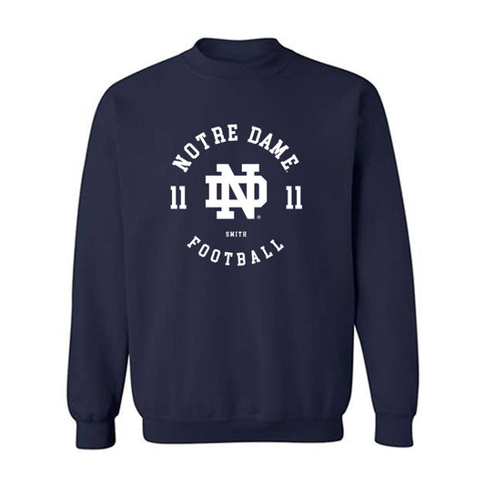 Notre Dame - NCAA Football : KK Smith - Classic Fashion Shersey Crewneck Sweatshirt-0