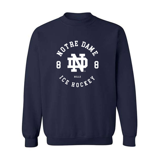 Notre Dame - NCAA Men's Ice Hockey : William Belle - Classic Fashion Shersey Crewneck Sweatshirt-0