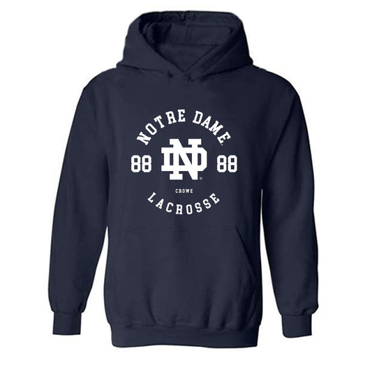 Notre Dame - NCAA Men's Lacrosse : Luke Crowe - Classic Fashion Shersey Hooded Sweatshirt