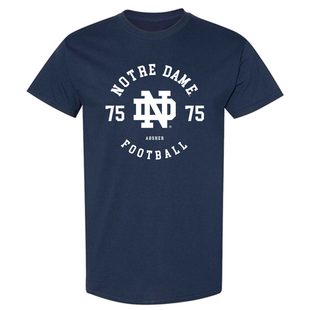 Notre Dame - NCAA Football : Sullivan Absher - Classic Fashion Shersey T-Shirt-0