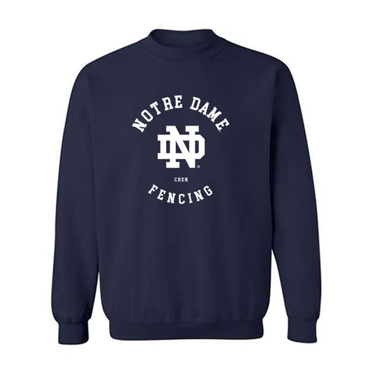 Notre Dame - NCAA Men's Fencing : Ziyuan Chen - Classic Fashion Shersey Crewneck Sweatshirt-0