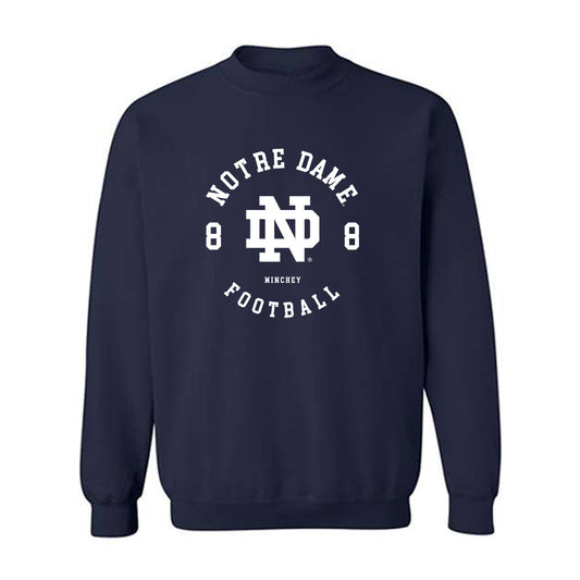Notre Dame - NCAA Football : Kenny Minchey - Classic Fashion Shersey Crewneck Sweatshirt-0