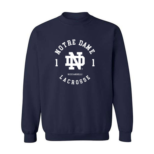 Notre Dame - NCAA Men's Lacrosse : Thomas Ricciardelli - Classic Fashion Shersey Crewneck Sweatshirt-0
