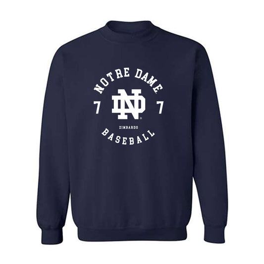 Notre Dame - NCAA Baseball : Jared Zimbardo - Classic Fashion Shersey Crewneck Sweatshirt