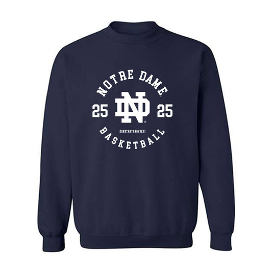 Notre Dame - NCAA Men's Basketball : Nikita Konstantynovskyi - Classic Fashion Shersey Crewneck Sweatshirt