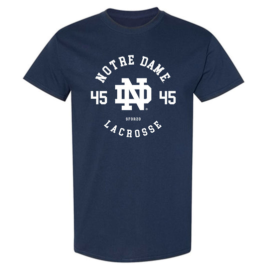 Notre Dame - NCAA Men's Lacrosse : Ryan Sforzo - Classic Fashion Shersey T-Shirt-0