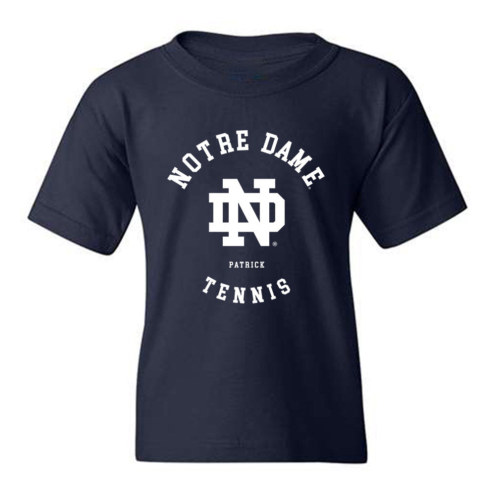 Notre Dame - NCAA Men's Tennis : Nicholas Patrick - Classic Fashion Shersey Youth T-Shirt-0