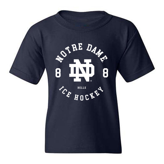 Notre Dame - NCAA Men's Ice Hockey : William Belle - Classic Fashion Shersey Youth T-Shirt-0