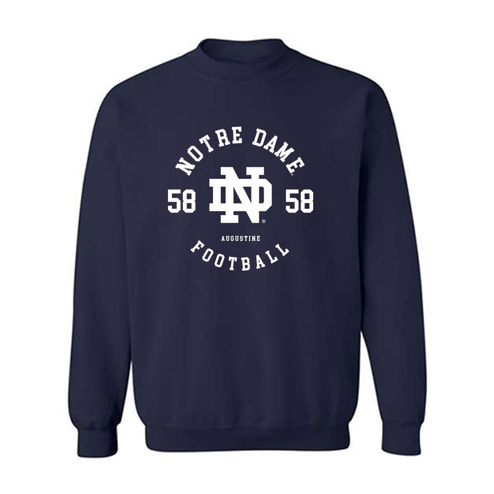 Notre Dame - NCAA Football : Matty Augustine - Classic Fashion Shersey Crewneck Sweatshirt-0