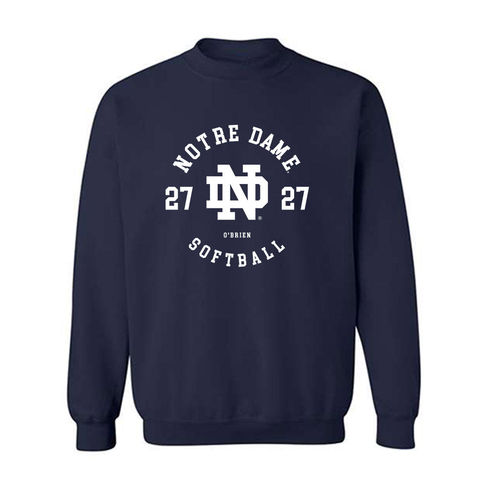 Notre Dame - NCAA Softball : Caroline O'Brien - Classic Fashion Shersey Crewneck Sweatshirt