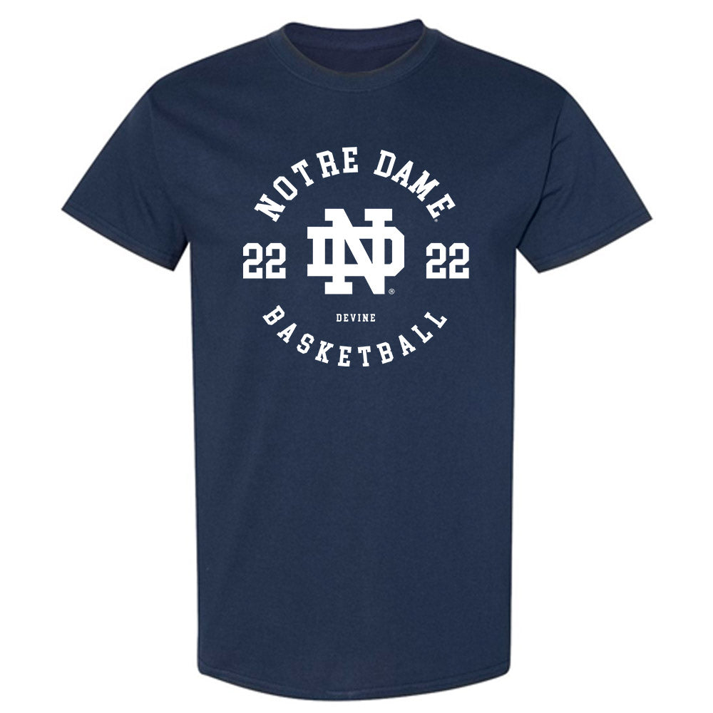 Notre Dame - NCAA Men's Basketball : Luke Devine - Classic Fashion Shersey T-Shirt-0
