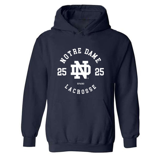 Notre Dame - NCAA Men's Lacrosse : Tyler Spano - Classic Fashion Shersey Hooded Sweatshirt-0