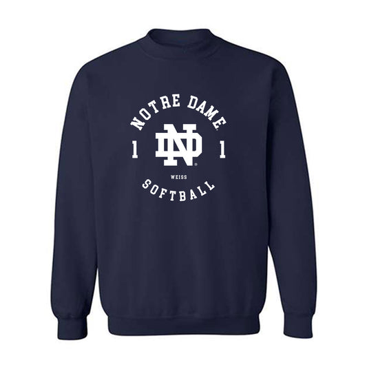 Notre Dame - NCAA Softball : Brianne Weiss - Classic Fashion Shersey Crewneck Sweatshirt-0