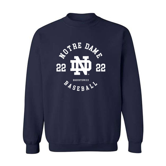 Notre Dame - NCAA Baseball : Parker Brzustewicz - Classic Fashion Shersey Crewneck Sweatshirt