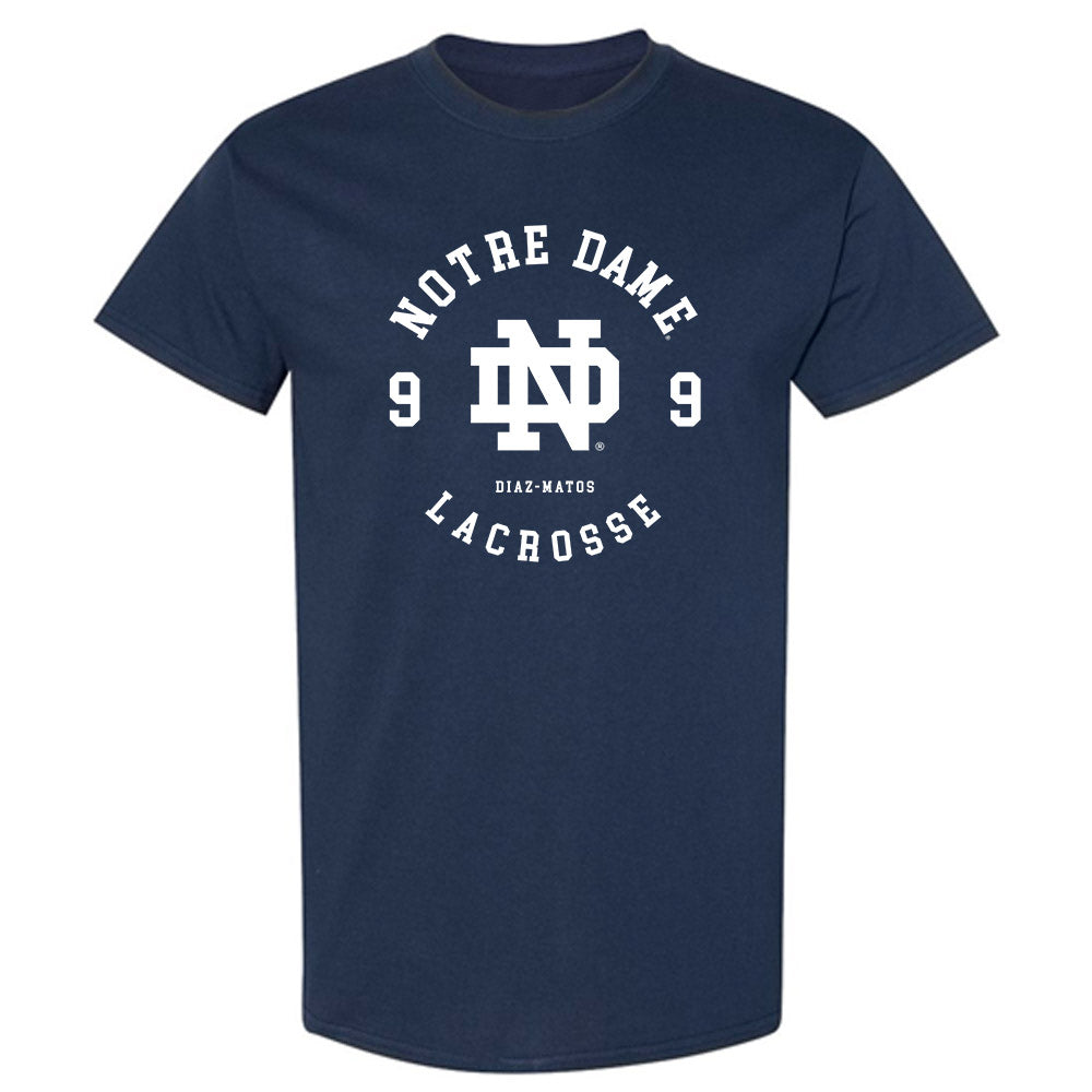 Notre Dame - NCAA Men's Lacrosse : Aidan Diaz-Matos - Classic Fashion Shersey T-Shirt-0