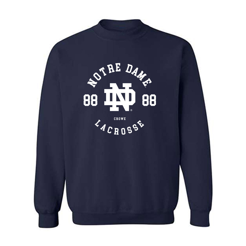 Notre Dame - NCAA Men's Lacrosse : Luke Crowe - Classic Fashion Shersey Crewneck Sweatshirt