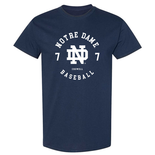 Notre Dame - NCAA Baseball : Caden Crowell - Classic Fashion Shersey T-Shirt-0