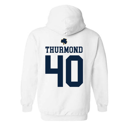 Notre Dame - NCAA Baseball : Eli Thurmond - Classic Shersey Hooded Sweatshirt-1