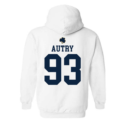 Notre Dame - NCAA Football : Quentin Autry - Classic Shersey Hooded Sweatshirt