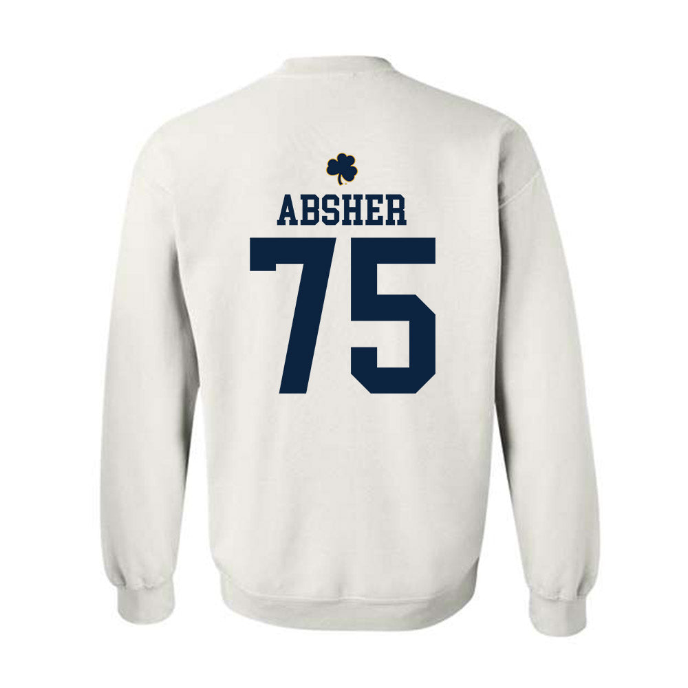 Notre Dame - NCAA Football : Sullivan Absher - Classic Shersey Crewneck Sweatshirt-1