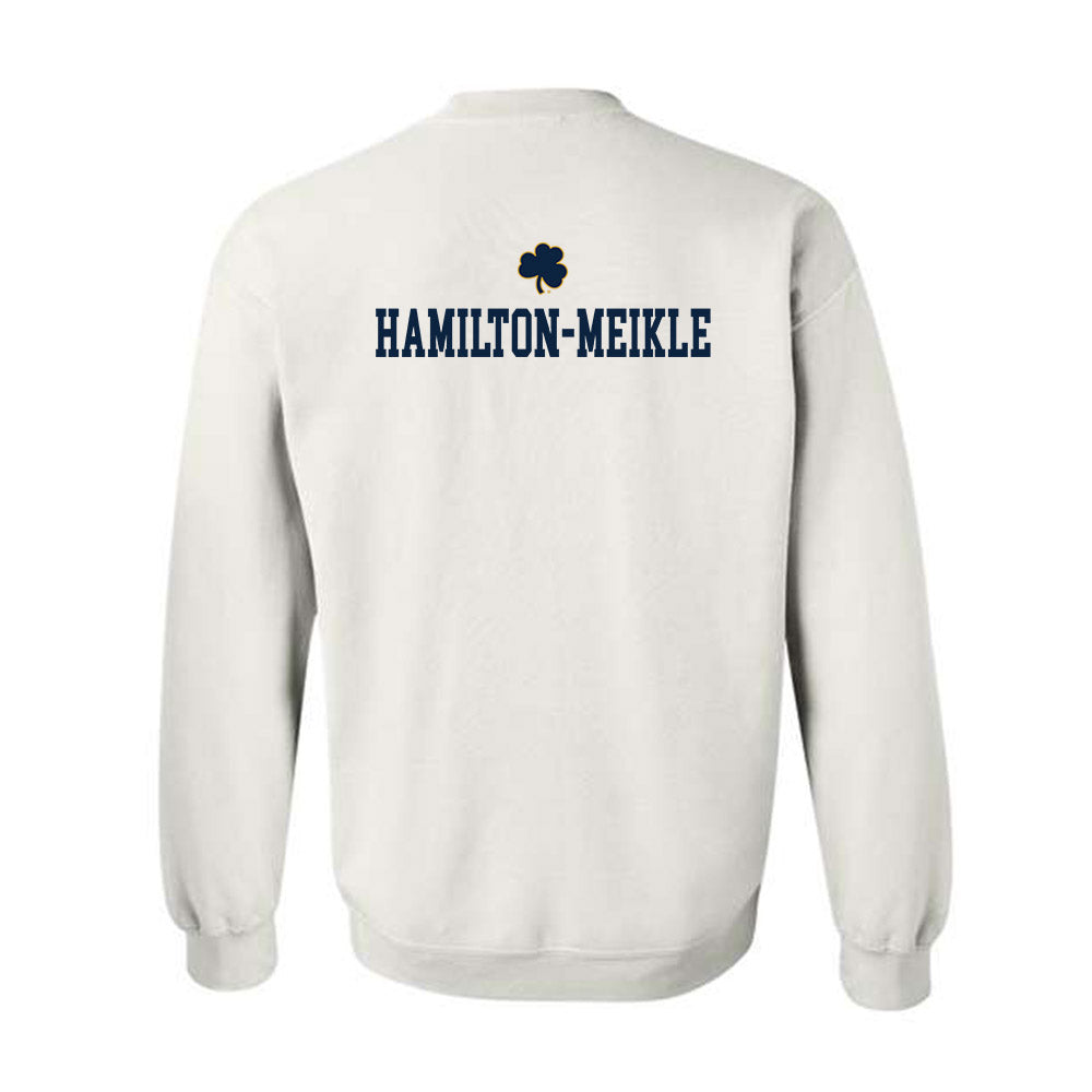 Notre Dame - NCAA Men's Fencing : Jonathan Hamilton-Meikle - Classic Shersey Crewneck Sweatshirt-1