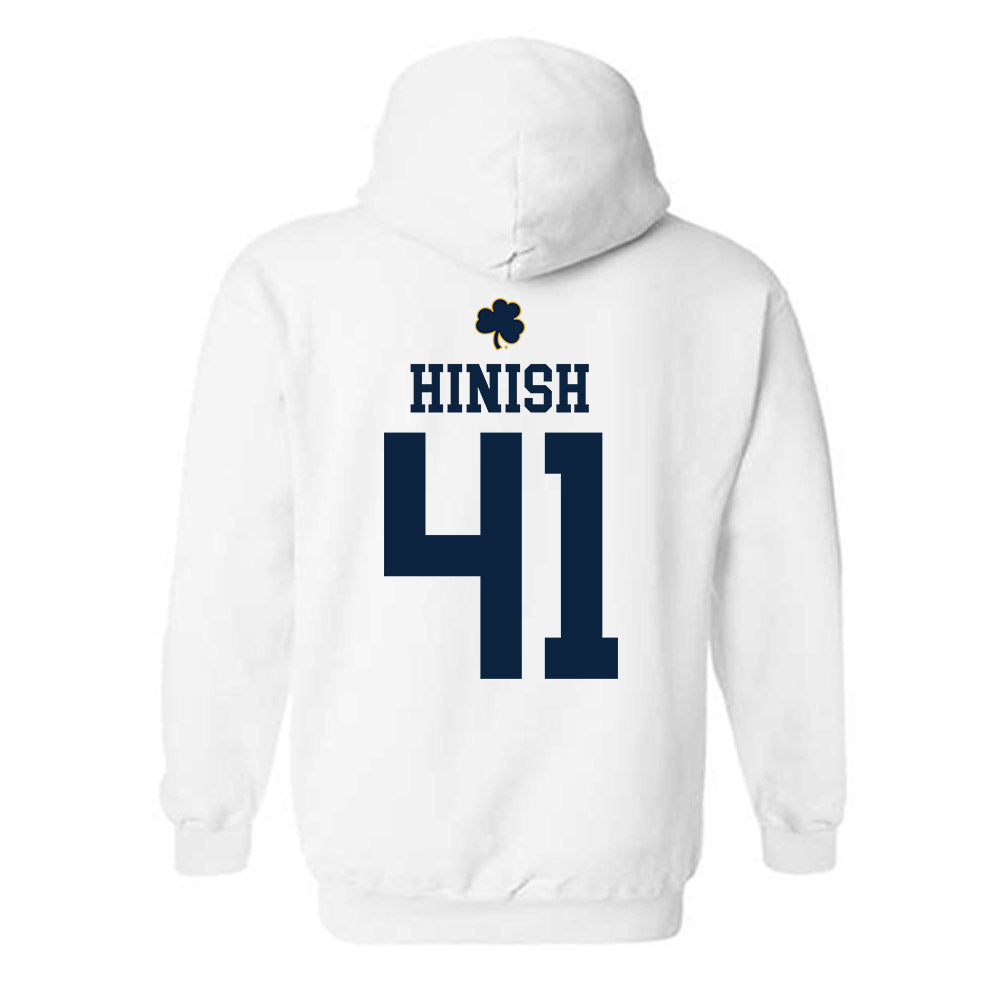 Notre Dame - NCAA Football : Donovan Hinish - Classic Shersey Hooded Sweatshirt-1