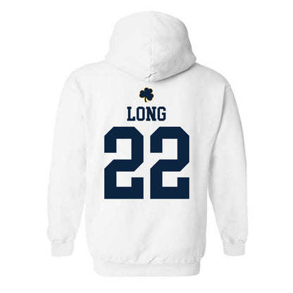 Notre Dame - NCAA Football : Ethan Long - Classic Shersey Hooded Sweatshirt-1