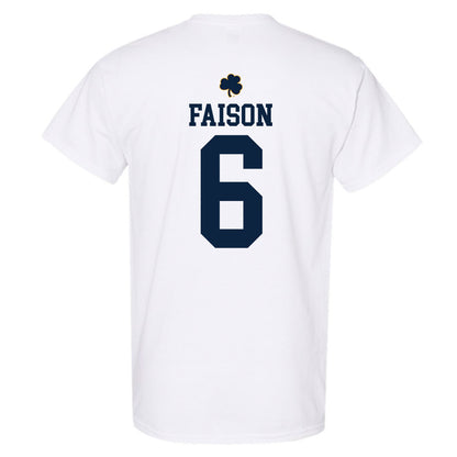 Notre Dame - NCAA Football : Jordan Faison - Classic Shersey T-Shirt-1