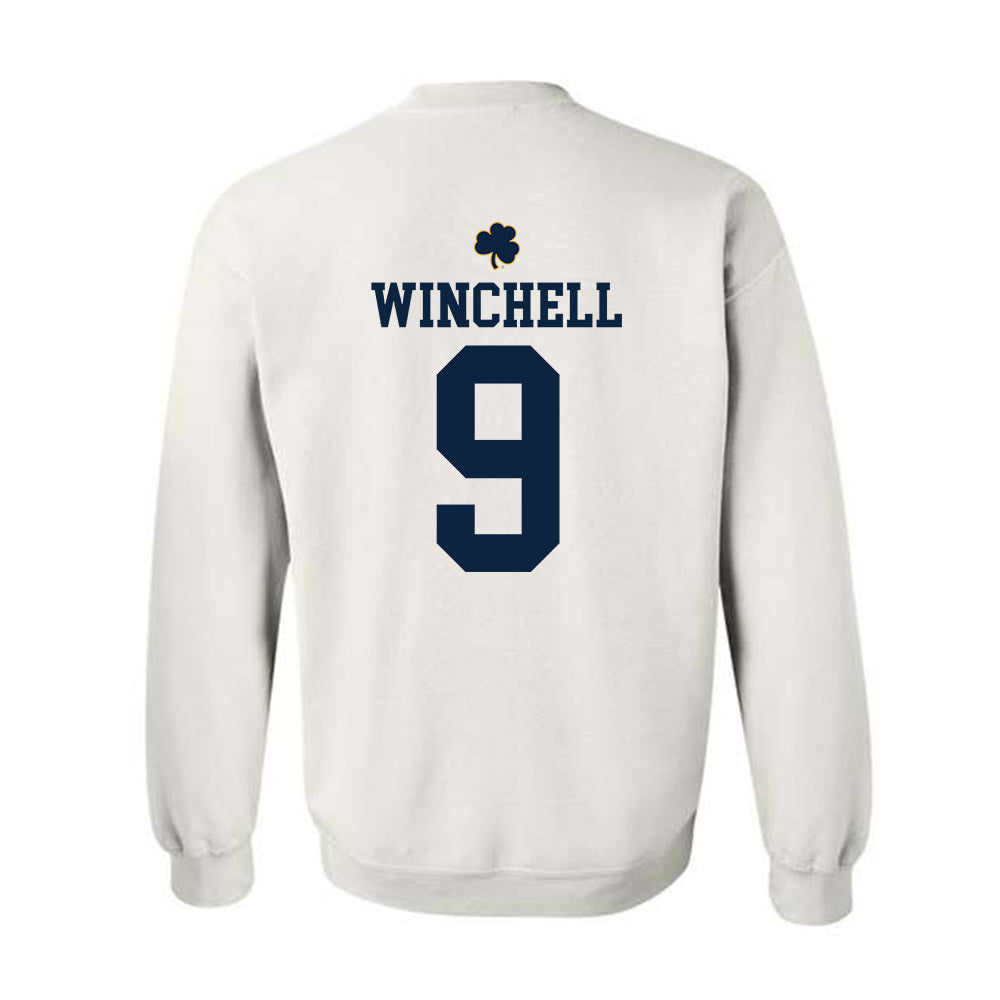 Notre Dame - NCAA Softball : Mickey Winchell - Classic Shersey Crewneck Sweatshirt-1