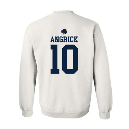 Notre Dame - NCAA Men's Lacrosse : Will Angrick - Classic Shersey Crewneck Sweatshirt-1