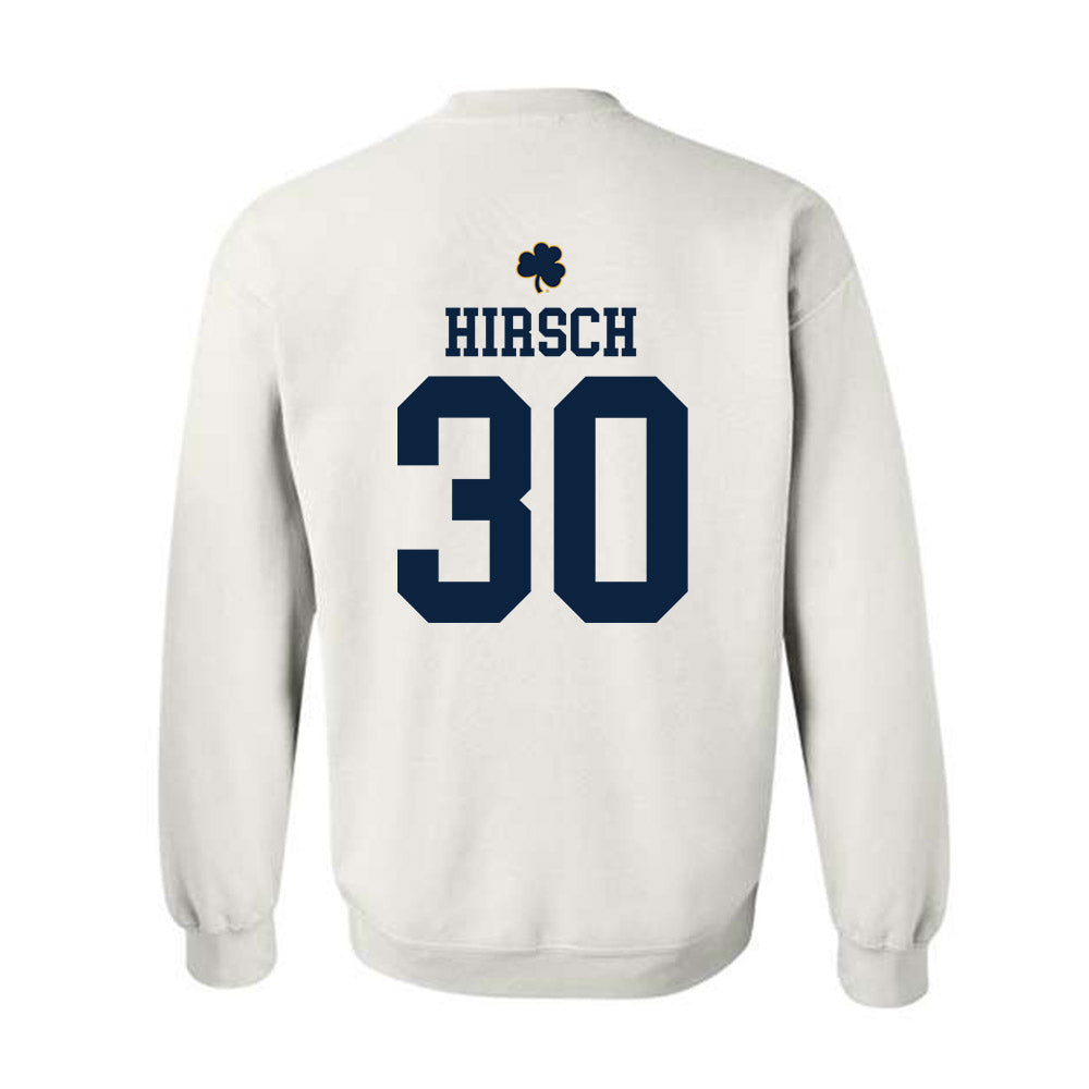 Notre Dame - NCAA Baseball : Xavier Hirsch - Classic Shersey Crewneck Sweatshirt-1