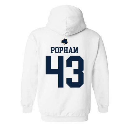 Notre Dame - NCAA Men's Lacrosse : Bo Popham - Classic Shersey Hooded Sweatshirt-1