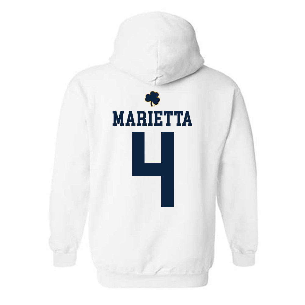 Notre Dame - NCAA Softball : Ashley Marietta - Classic Shersey Hooded Sweatshirt-1