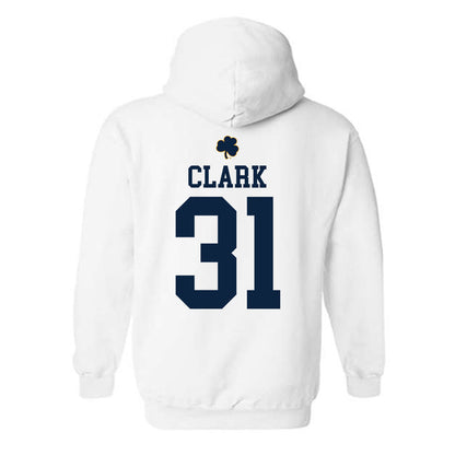 Notre Dame - NCAA Baseball : Evan Clark - Classic Shersey Hooded Sweatshirt-1