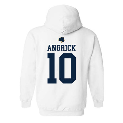 Notre Dame - NCAA Men's Lacrosse : Will Angrick - Classic Shersey Hooded Sweatshirt-1