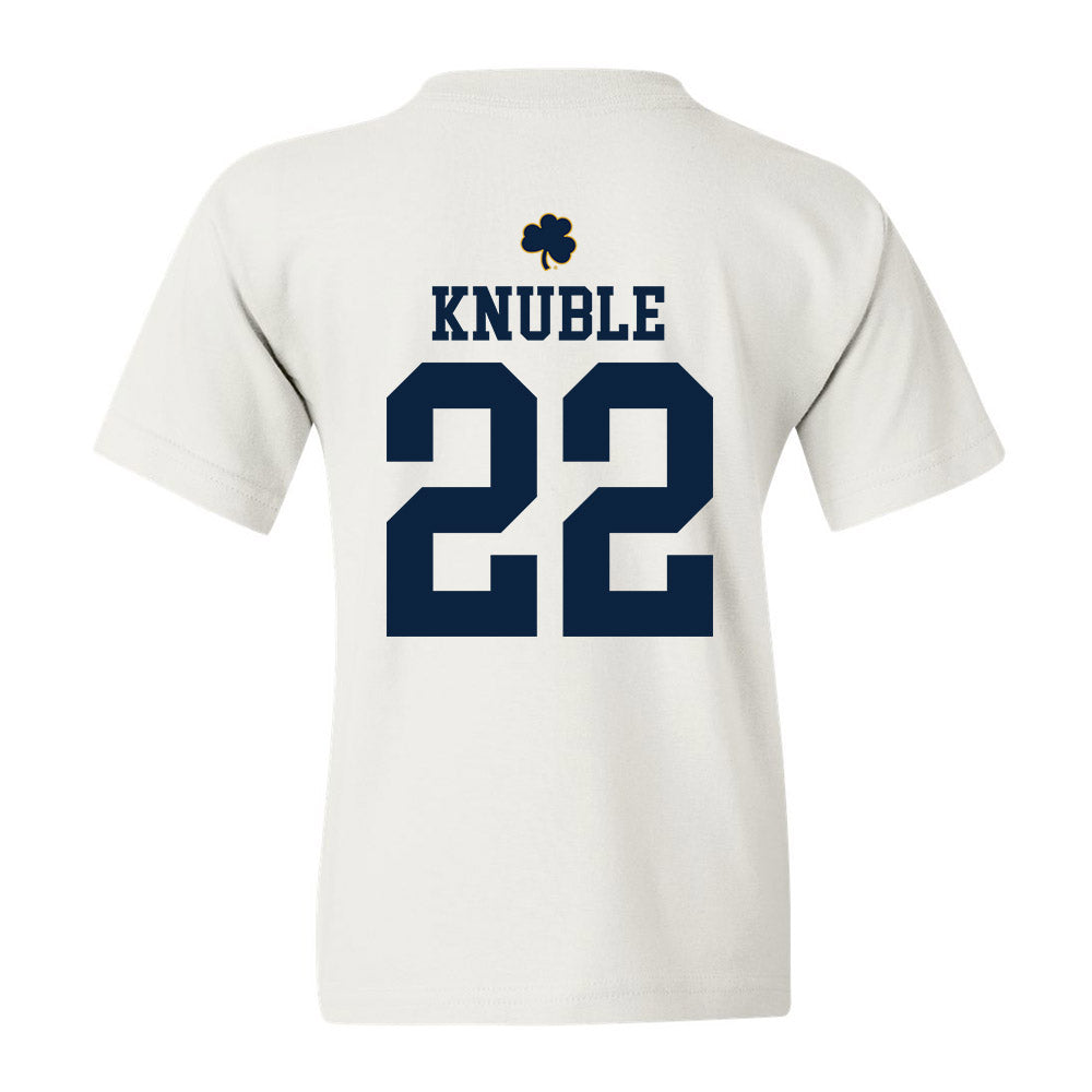 Notre Dame - NCAA Men's Ice Hockey : Cole Knuble - Classic Shersey Youth T-Shirt