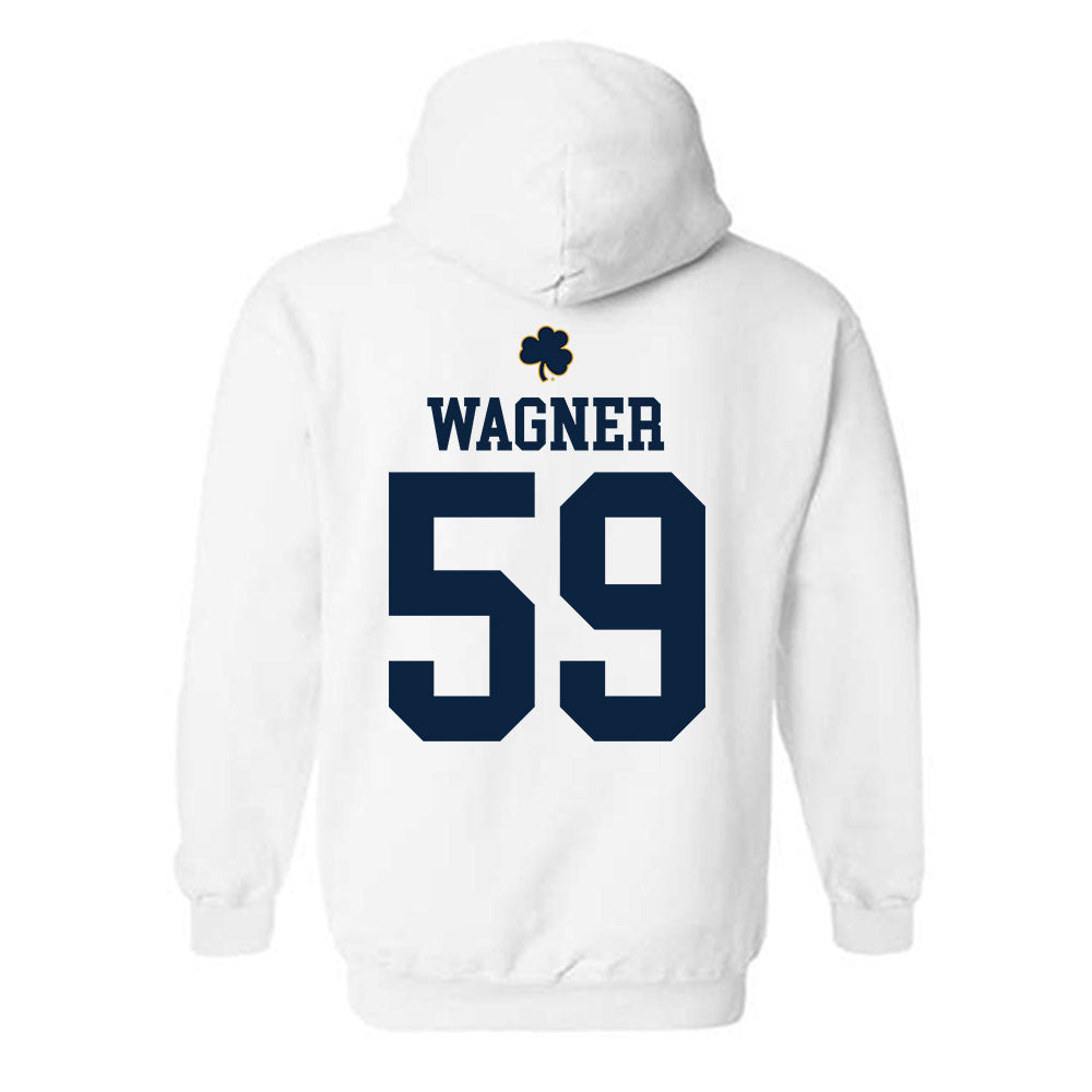 Notre Dame - NCAA Football : Aamil Wagner - Classic Shersey Hooded Sweatshirt-1