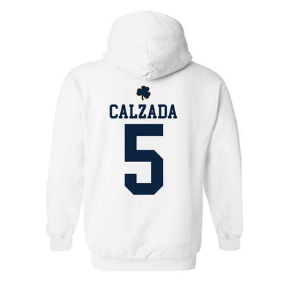 Notre Dame - NCAA Women's Soccer : Carolyn Calzada - Classic Shersey Hooded Sweatshirt-1