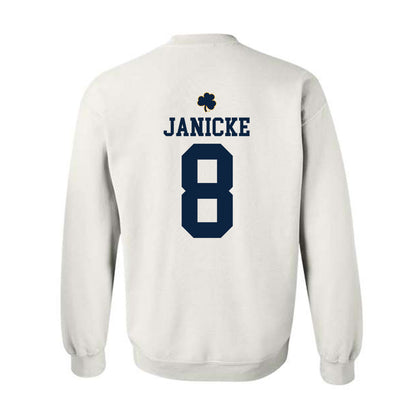 Notre Dame - NCAA Men's Ice Hockey : Justin Janicke - Classic Shersey Crewneck Sweatshirt