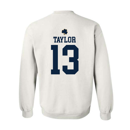 Notre Dame - NCAA Men's Lacrosse : Jake Taylor - Classic Shersey Crewneck Sweatshirt-1